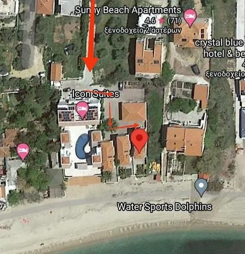 別荘 Thassos Lovely Maisonette By The Sea